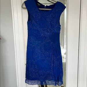 Bebe Royal Blue Textured Mini Dress